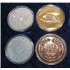 Image 2 : 1285. Set Of 4 Assorted 3" Coin Replica's