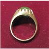 Image 2 : 1303. Size 10 Mens 10K Gold Ring With Jade Setting.