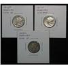 1342. 1916P, 17P, 18S Mercury Dimes. VF-EF.