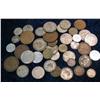 Image 1 : 1381. (40) Assorted Foreign Coins Some Silver, Mid 1900's
