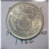 Image 1 : 1409. 1966 B Switzerland 5 Francs Silver .4027 ASW. BU