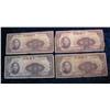 Image 1 : 1470. (4) 1940 Bank Of China 100 Yuan Notes,Chungking. Circulated.