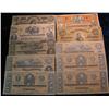 Image 1 : 1482. (10) Assorted Confederate States Facsmile Notes, $1, $5, $10, $50 & $100 