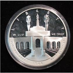 1509. 1984 S Los Angeles Olympic Proof Silver Dollar,No Case/Box.