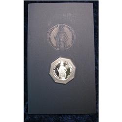 1514. The Narragansett Silver Proof Round & Book.