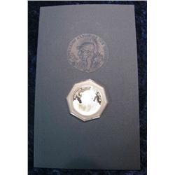1515. The Quapaw Silver Proof Round & Book.