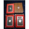 Image 2 : 1517. 1971-74 Eisenhower Silver Proof Dollar Set,