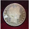 Image 1 : 1547. 1901 Barber Type Silver Half Dollar. G
