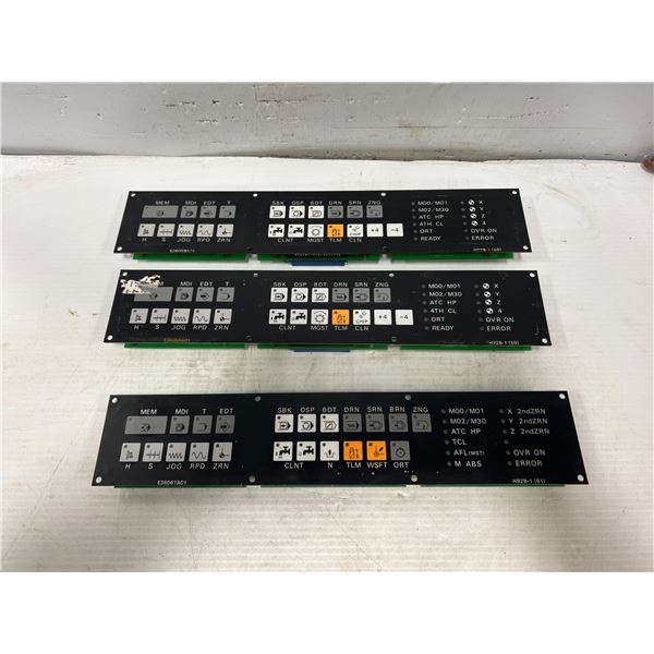 Lot of (3) Mori Seiki Panels - (2) E36059A01, (1) E36061A01