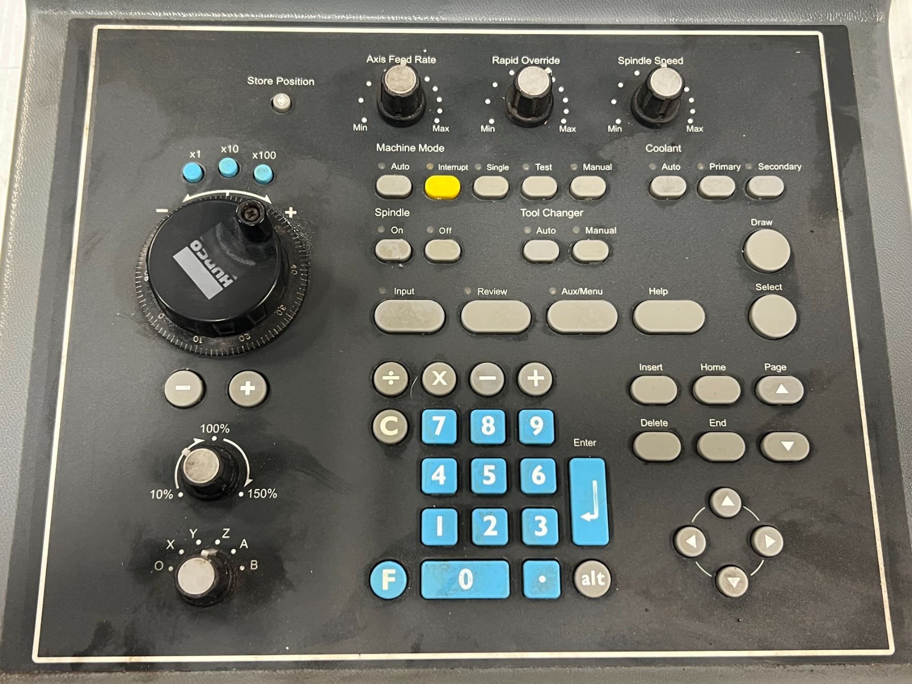 HURCO MAX CONTROL PANEL - COMPLETE - From a Hurco VM1 - BTM Industrial