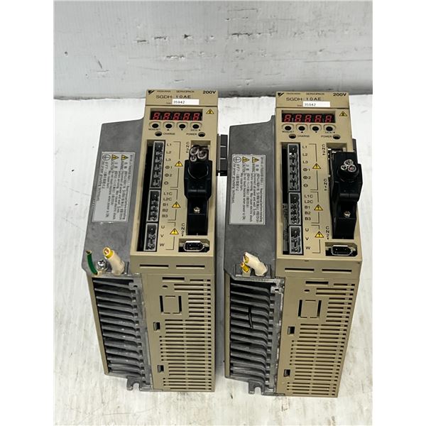 (2) Yaskawa #SGDH-10AE Servopack Drives