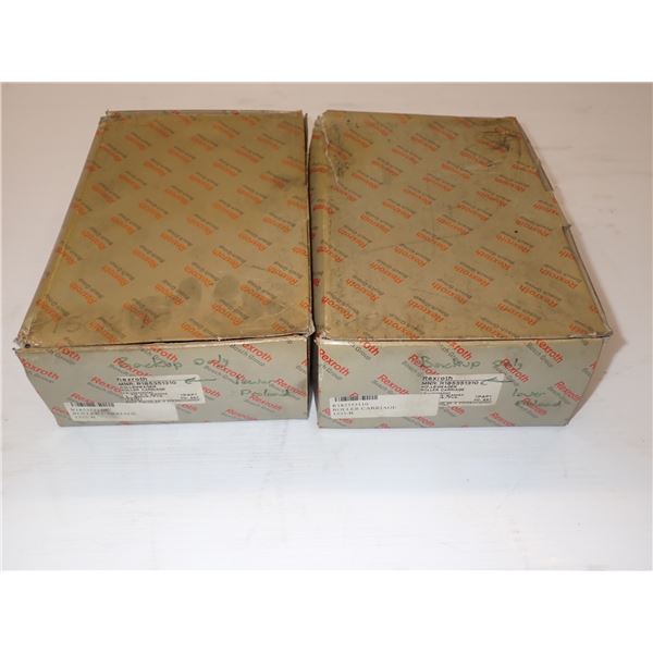 (2) New - Rexroth #R185351310 Roller Carriages