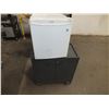 Image 1 : Mini Fridge & Wooden Stand On Wheels