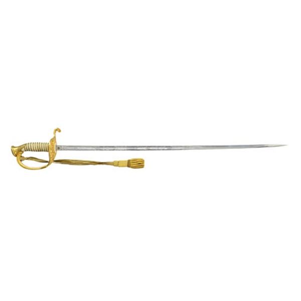 WWII ERA M1852 NAVAL OFFICERS SWORD.