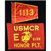 Image 1 : PAIR OF US MARINE CORPS FLAGS.