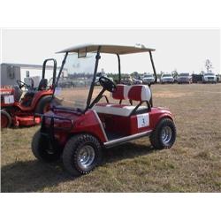 CLUB CAR ELECTRIC GOLF CART, S/N 902356 LIFT