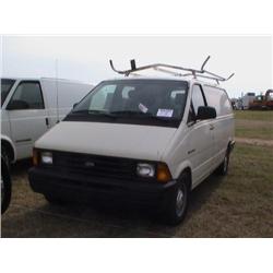 1990 FORD AEROSTAR VAN, S/N A42331, GAS ENG,