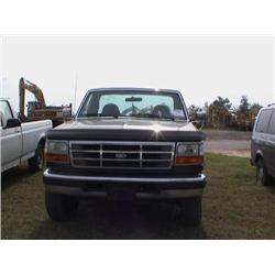 1996 FORD F250 4X4 PICKUP, S/N A85020, POWER
