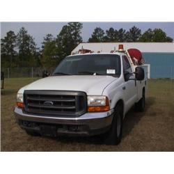 1999 FORD F350 SERVICE TRUCK, S/N B48670, POW