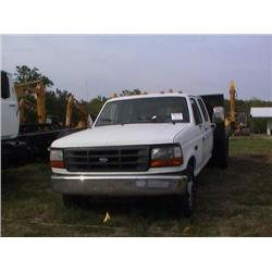 1994 FORD F350 CREW CAB FLATBED, S/N A24827 7
