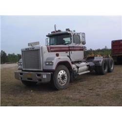 1992 MACK RW653 T/A TRUCK TRACTOR, S/N 01185