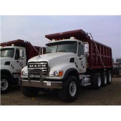 2004 MACK CV713 GRANITE TRI-AXLE DUMP, S/N M0