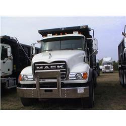 2003 MACK CV713 GRANITE TRI-AXLE DUMP, S/N M0