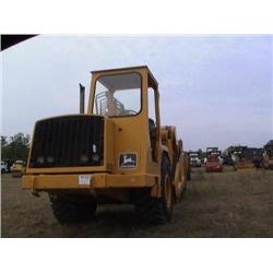 JOHN DEERE 762 MOTOR SCRAPER, S/N 3932, CANOP