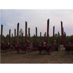 2000 RILEY 4 BOLSTER PLANTATION LOG TRAILER,