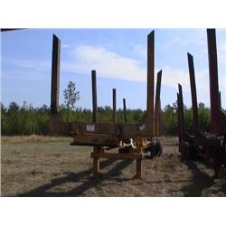 SHOPBUILT T/A 4 BOLSTER LOG TRAILER (BILL OF