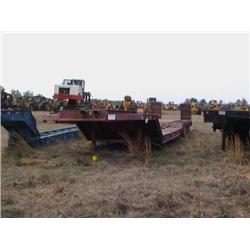 2000 RILEY TRI-AXLE LOWBOY, S/N A26240 10' WI
