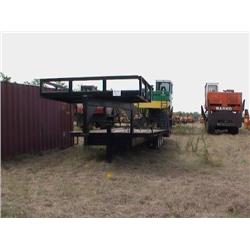 SHOPBUILT TRI-AXLE GOOSENECK TRAILER, S/N T63