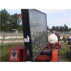 ADDCO CH1000 SIGN BOARD, S/N 1412 1 CYL DIESE