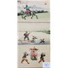 Image 2 : Novelty - Stamp Montage 6 Postcards Made in China