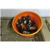 Image 1 : bucket of vintage Labatt, pilsner and bohemian beer bottles - full and sealed