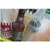 Image 3 : 4 collectible bottles - pop shoppe, fanta and pilsner