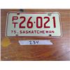 Image 1 : 1 PT Sask plate 1975