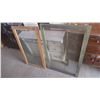 Image 1 : 2 wooden screens - 24"x41" and 28"x43.5"