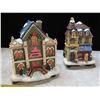 Image 2 : 4 Pieces Xmas village ornaments - slight flaws
