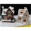 Image 3 : 4 Pieces Xmas village ornaments - slight flaws