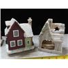 Image 4 : 4 Pieces Xmas village ornaments - slight flaws