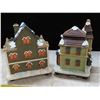 Image 5 : 4 Pieces Xmas village ornaments - slight flaws