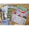 Image 3 : 10 Hand stitchery items, crochet hooks, 3 craft books