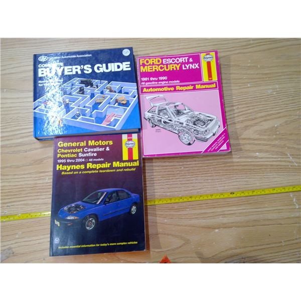 3 Old Car Manuals