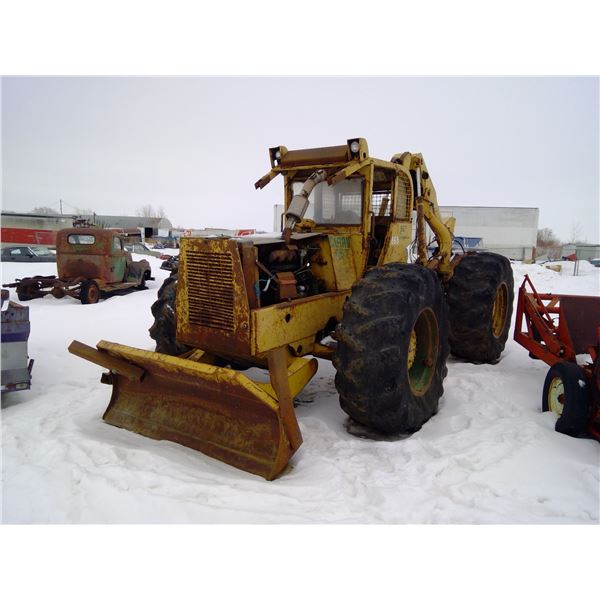 Clark 667 Grapple Skidder Injection rack stuck runs