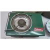 Image 2 : Coleman Picnic stove, enamelware and pan