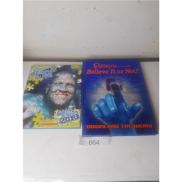 lot of 2 repleys believe it or not books