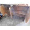 Image 2 : above desk wooden storage unit ( 4 feet wide)