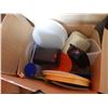 Image 1 : box of plastic storage and misc.
