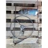 Image 1 : old auto parts - large starter, steering wheel, gear selector